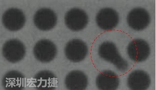 BGA空焊，導(dǎo)通孔(via)連接焊墊