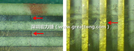 如果擔(dān)心這個(gè)方法可能對(duì)弄斷銅箔線路，也可以試著將銅箔線路旁沒有銅箔的位置切開，然后試著撕開剝離外層護(hù)膜(cover film)，達(dá)到相同的目的